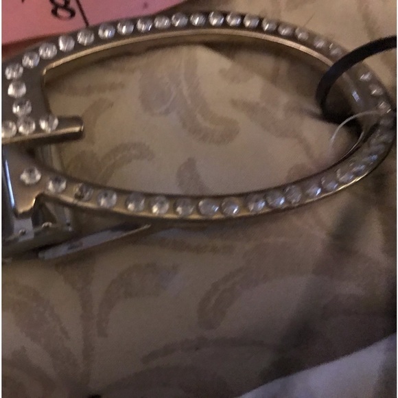 GUESS silver adjustable belt w/ rhinestone available in other colors NWT - Picture 1 of 8
